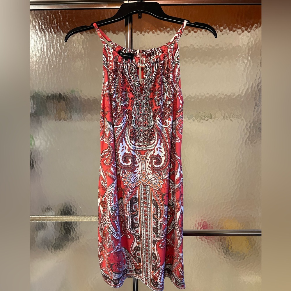 Coral INC dress with studs on front